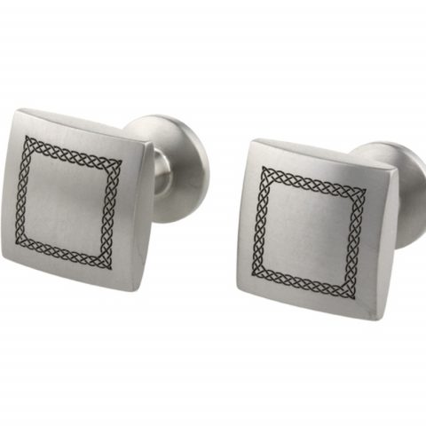 Celtic engraved cufflinks