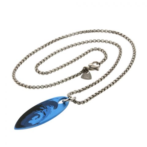 Titanium big wave surf necklace