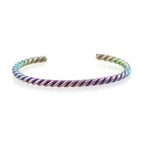 Magical unicorn horn titanium bangle from TouchTitanium.com