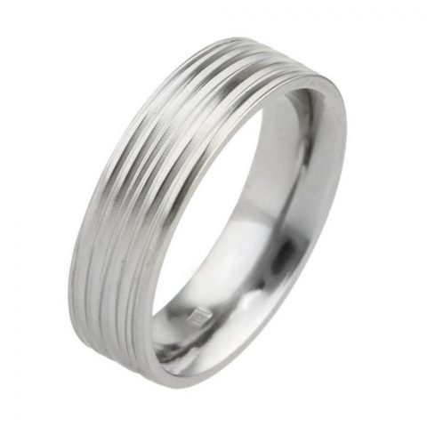 Coloured hypoallergenic titanium wedding ring
