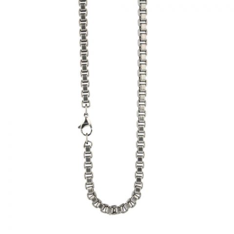 Cube link titanium necklace available in a number of sizes.
