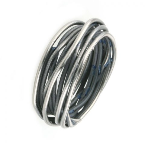 Black twisted vine ring.